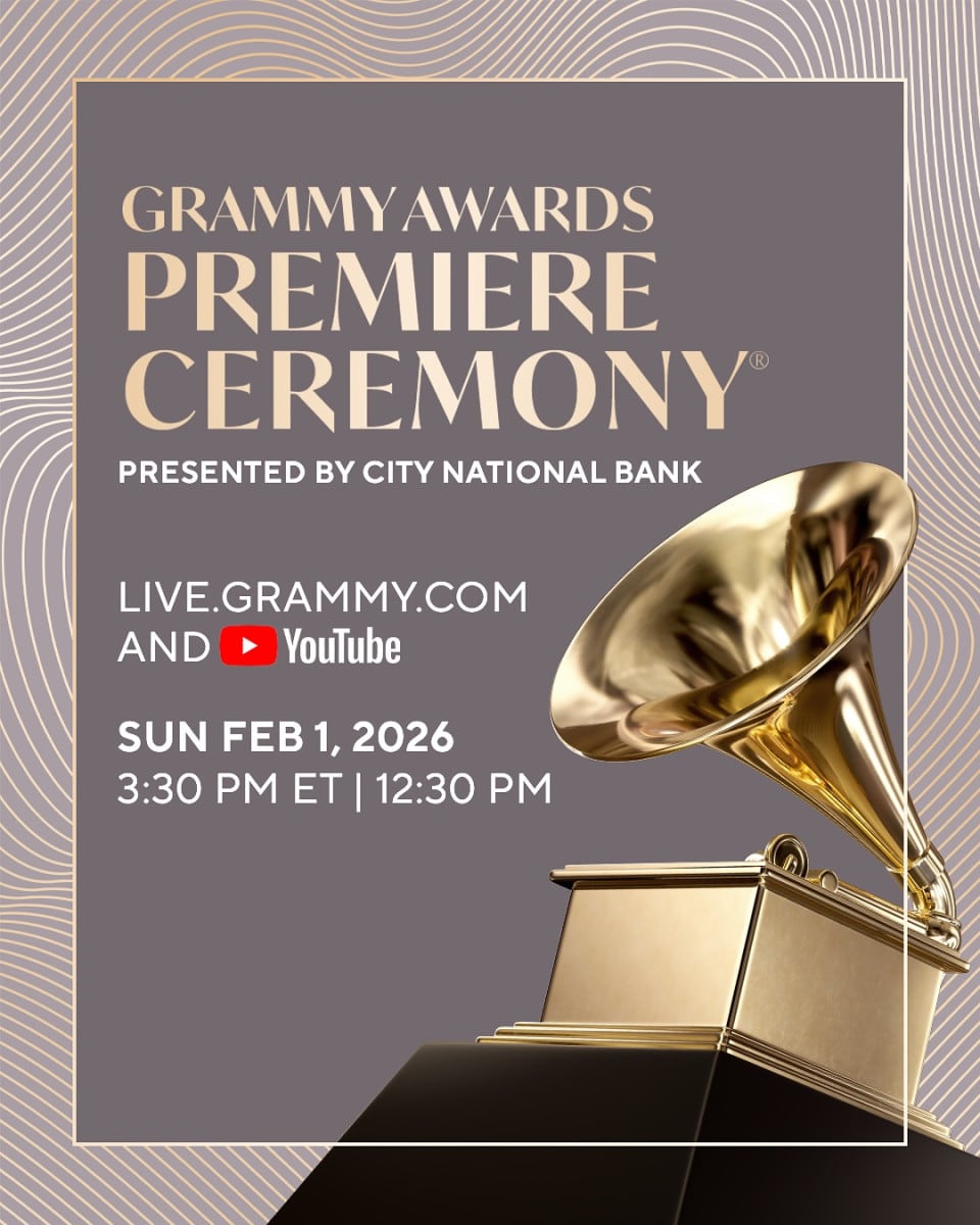 Los Premios Grammy 2026 se desarrollarán este 1 de febrero en Los Ángeles.