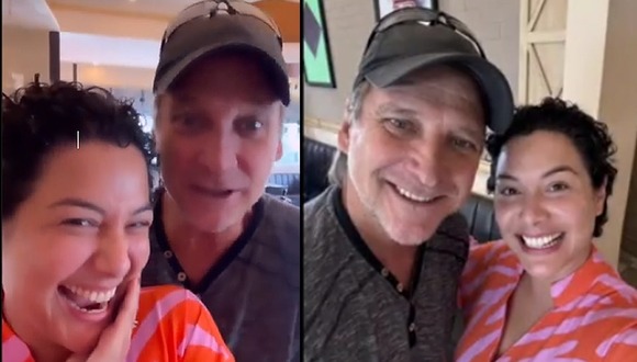 Así fue el reencuentro de Natalia Salas y Christian Thorsen: "Hay gente vitamina"