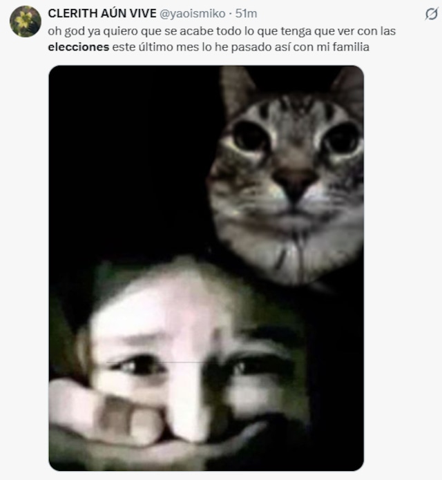 Meme tras la segunda vuelta electoral.