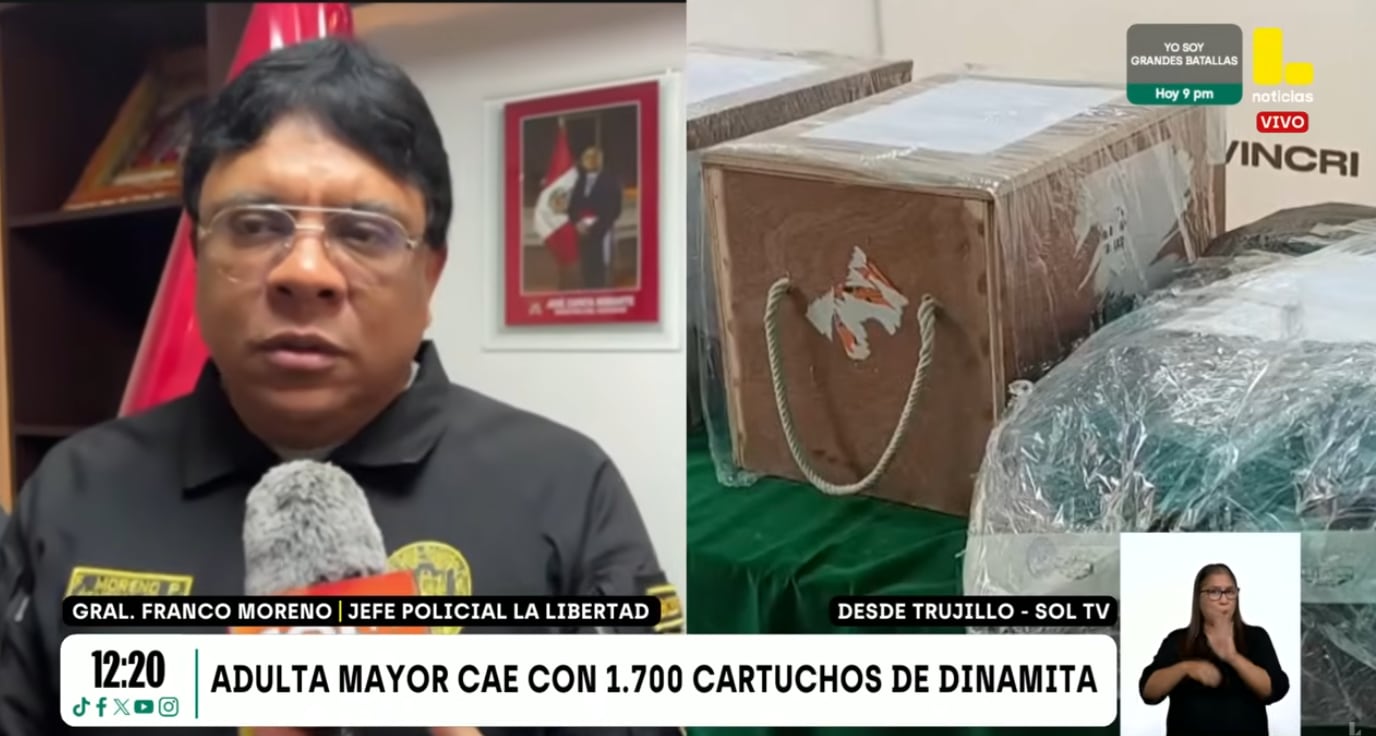 La candidad de material hallado podría haber explosionado hasta dos cuadras en Trujillo.