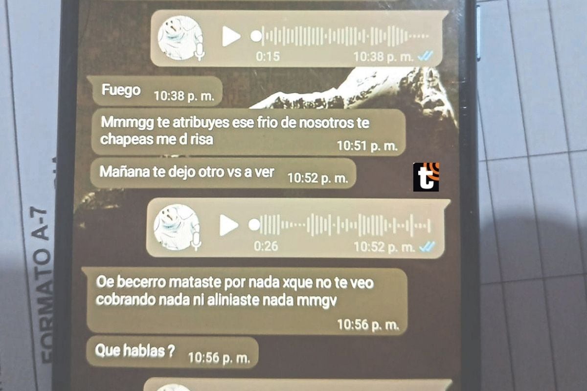 Celular del sicario venezolano que asesinó a chofer de combi de 19 años por 500 soles.