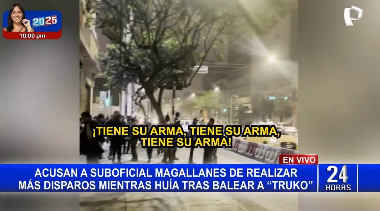Aparece nuevo video donde se apreciaría al suboficial PNP Luis Magallanes haciendo uso de su arma luego de muerte de 'Truko'.