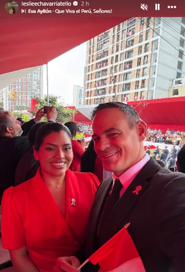 Mark Vito y su pareja, Leslie Echavarría