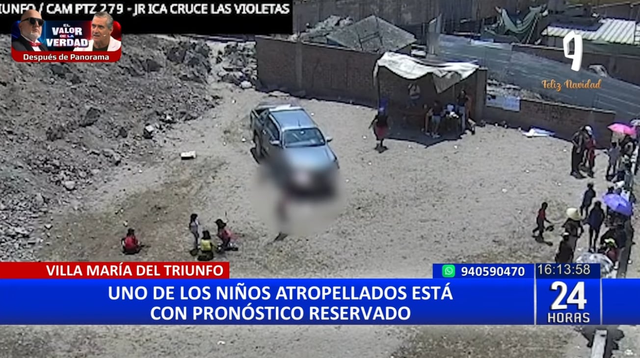 Cámara capta atropello de tres niños durante chocolatada navideña en VMT.