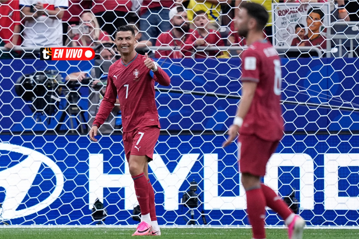 Portugal con Cristiano Ronaldo a la cabeza enfrenta a Uzbekistán. (Foto: AP/Ashley Landis)
