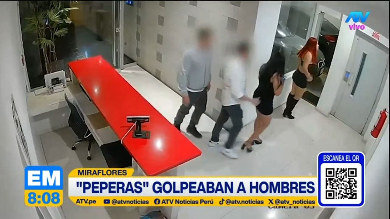 Peperas doparon jóvenes en Miraflores. Foto: ATV