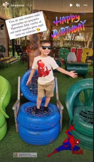 Karla Tarazona y su mensaje en redes sociales por el cumpleaños de su hijo.