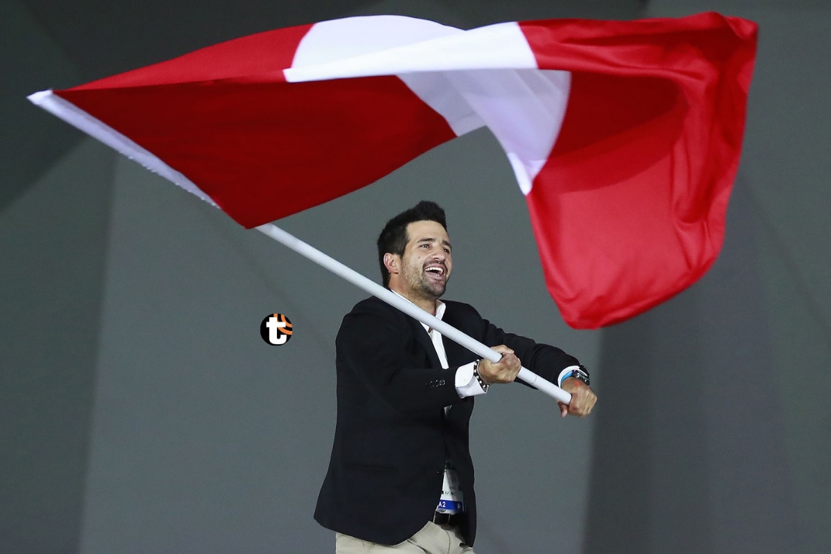 Stefano Peschiera ya llevó la bandera peruana en Lima 2019 (Foto: Legado Lima 2019).