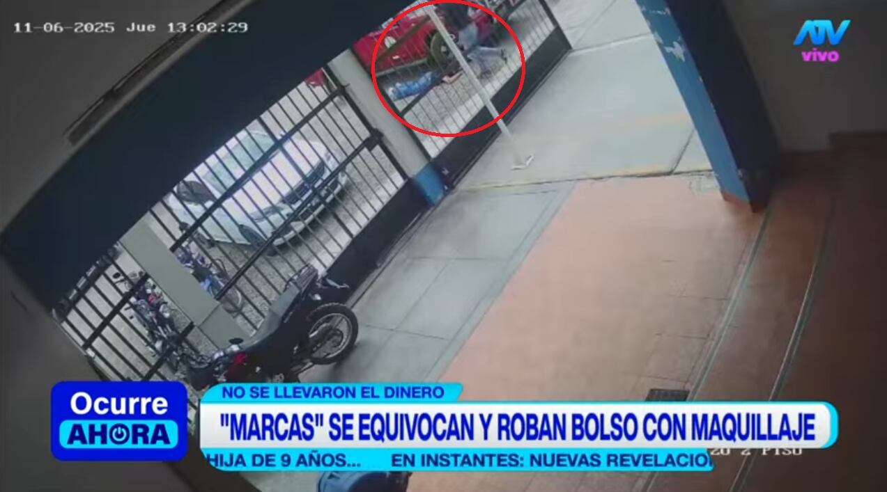 Producto del miedo, la tesorera asaltada se tiró al suelo para salvar su vida, mientras delincuente se llevó el bolso equivocado.