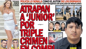 ATRAPAN A ‘JUNIOR’ POR TRIPLE CRIMEN EN COMBI