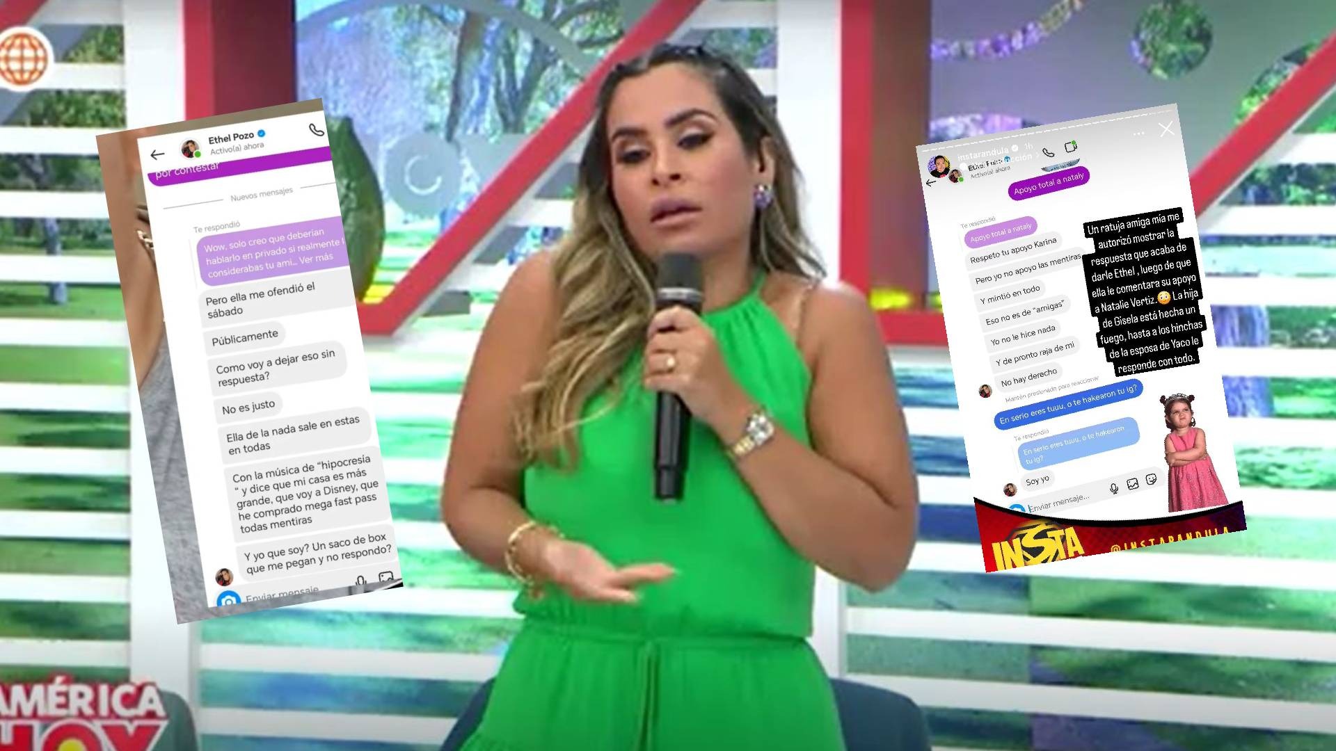 Ethel Pozo responde a internautas que defienden a Natalie Vértiz.