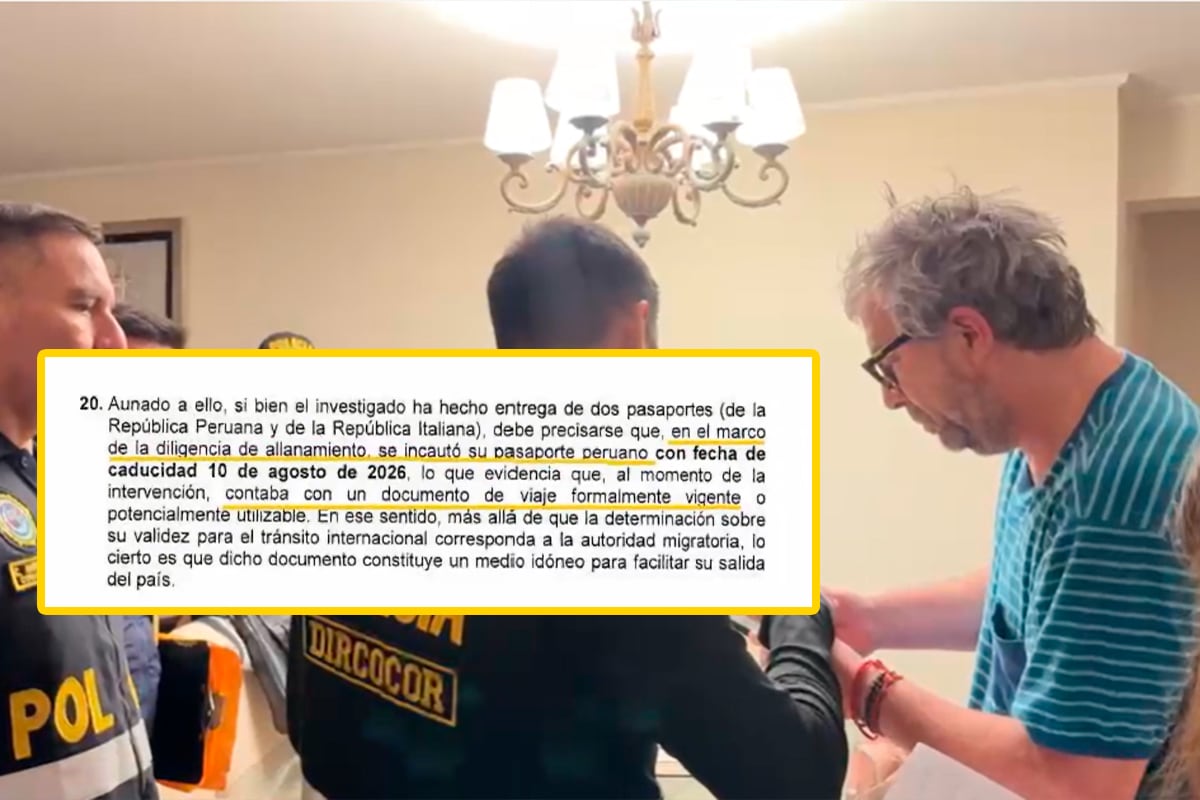 El hallazgo del pasaporte en el allanamiento se convirtió en la principal razón para el que el Ministerio Público solicite el impedimento de salida del país a Piero Corvetto, exjefe de la ONPE. Foto: Composición GEC