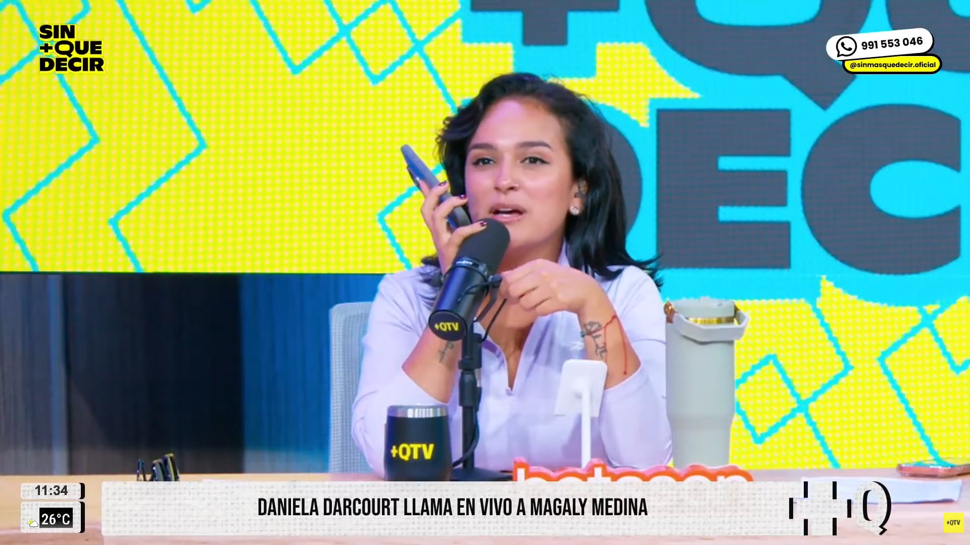 Llaman a Magaly Medina en vivo. (YouTube)