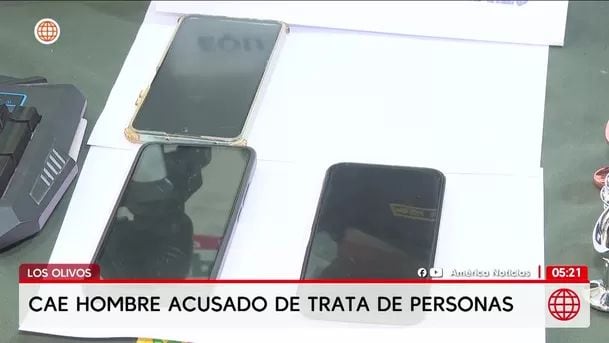 Se le incautaron celulares para investigar también otros delitos. Foto: América Noticias
