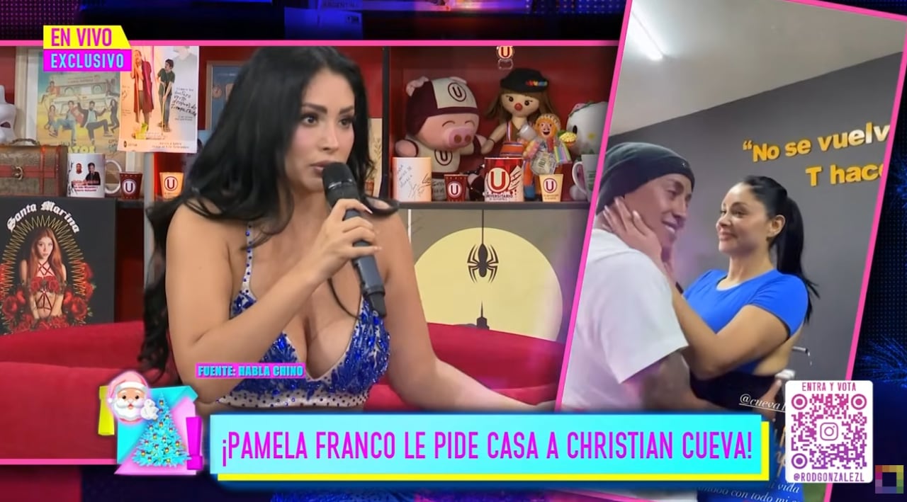 Pamela Franco le pide una casa de Christian Cueva, pero luego dice que es broma.