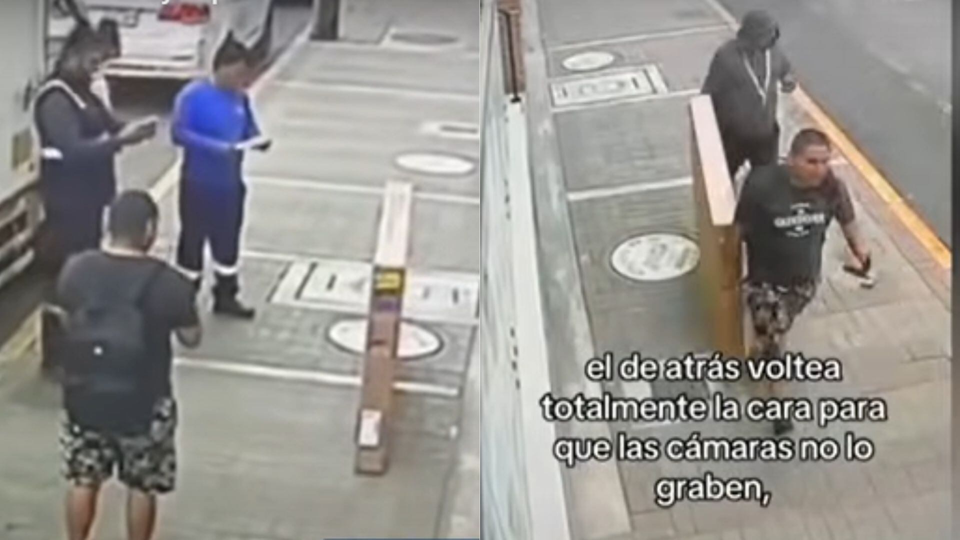 Repartidores entregaron el televisor en plena calle a dos 'desconocidos'.