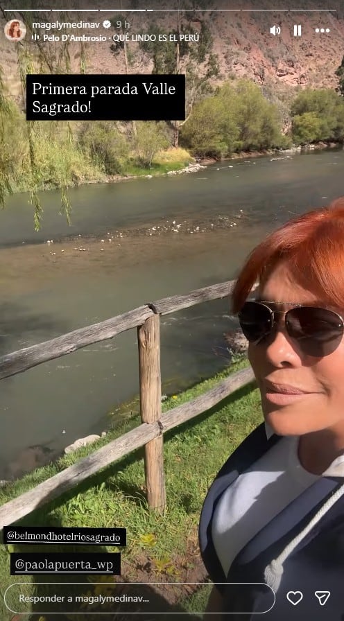 Magaly viajó a Cusco.