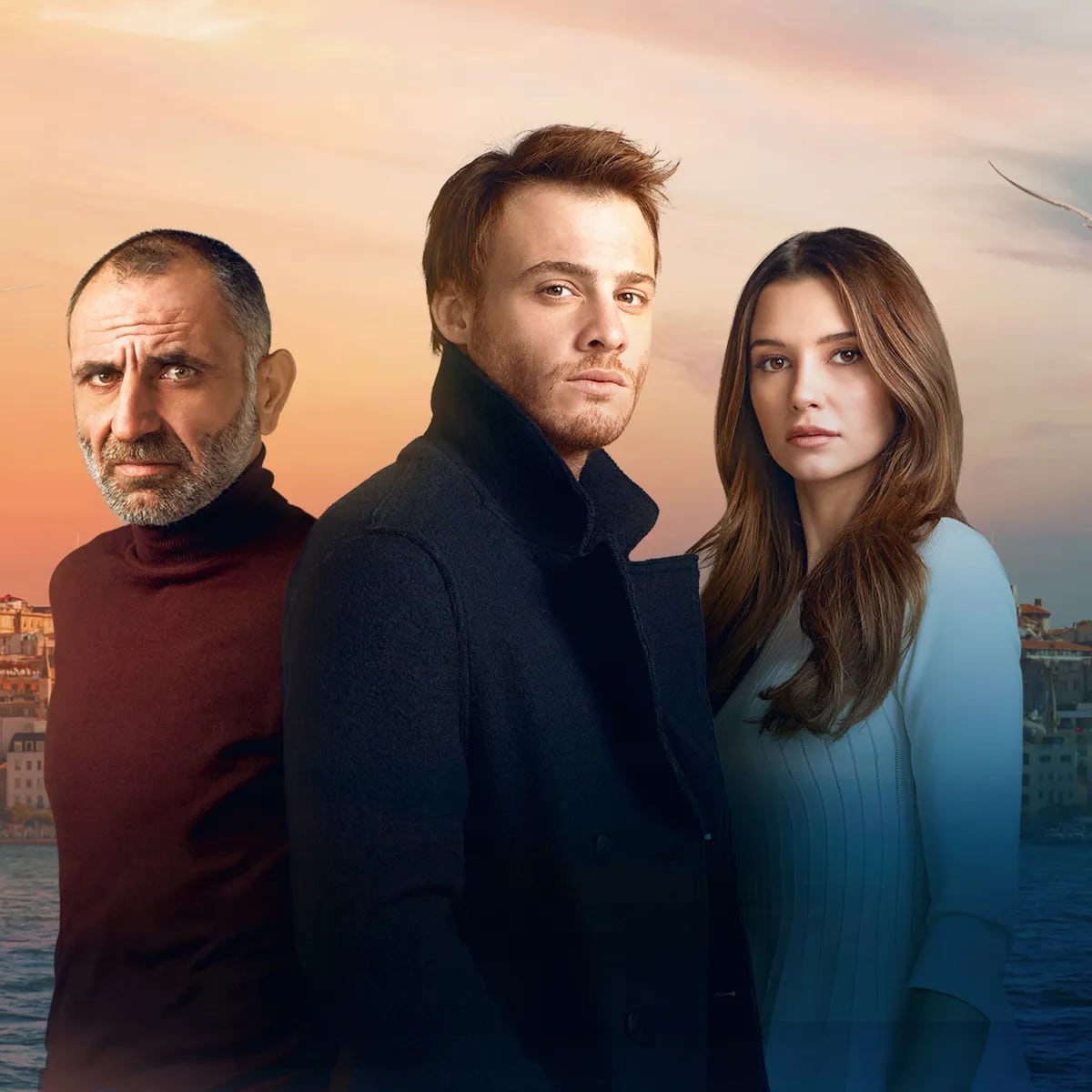 La telenovela turca “En el corazón de la ciudad” está protagonizada por los reconocidos actores Kerem Bürsin, Gürkan Uygun y Leyla Lydia Tuğutlu (Foto: Ay Yapım)