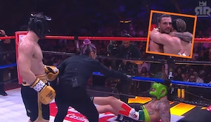 Noquean a Nicola Porcella en el boxeo de celebridades Ring Royale en México | VIDEO