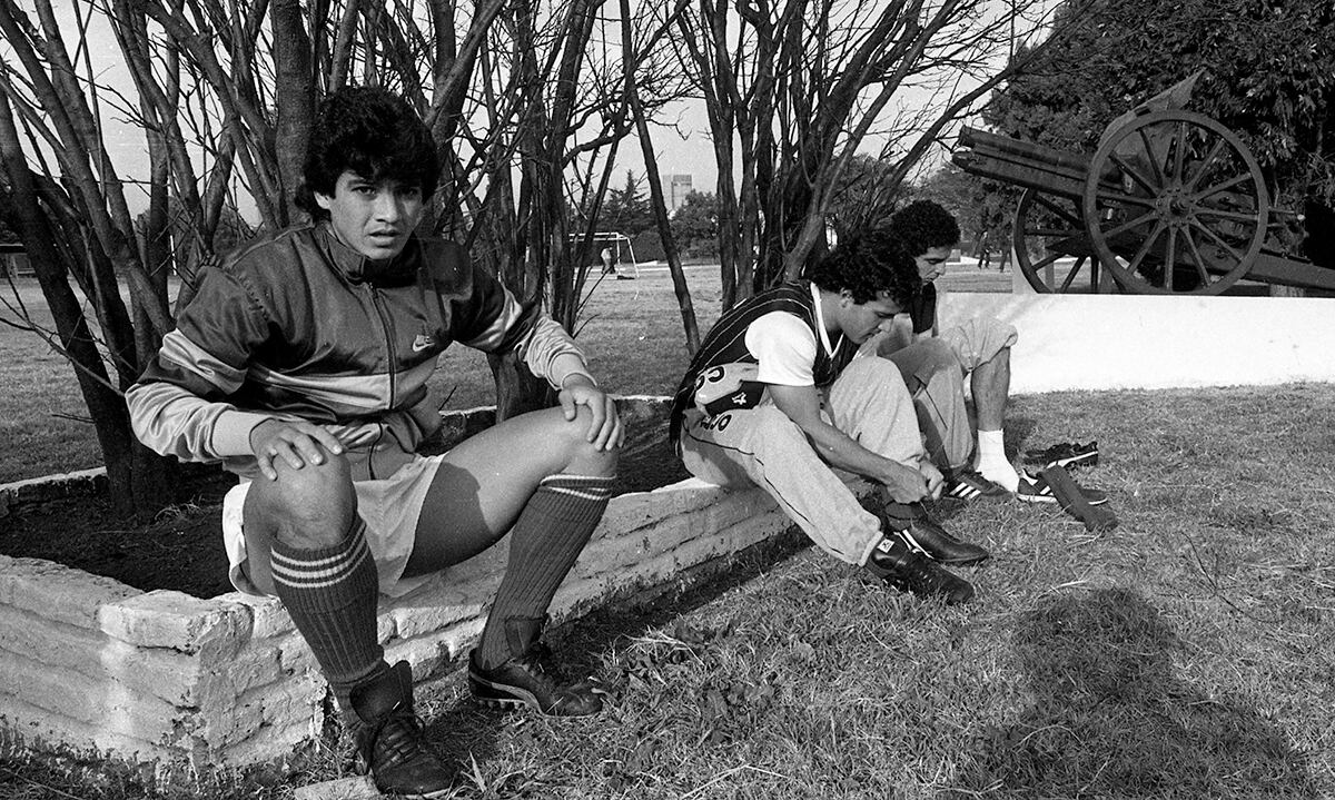Entrenamiento de la selección peruana en Argentina con miras a su participación en la Copa América de 1987. Foto: Eduardo Ramírez/ GEC Archivo Histórico