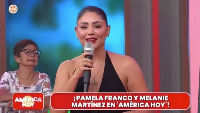 Pamela Franco en América hoy.