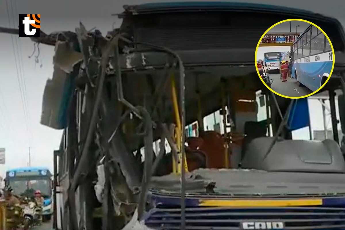 Los Olivos: aparatoso accidente de tránsito.