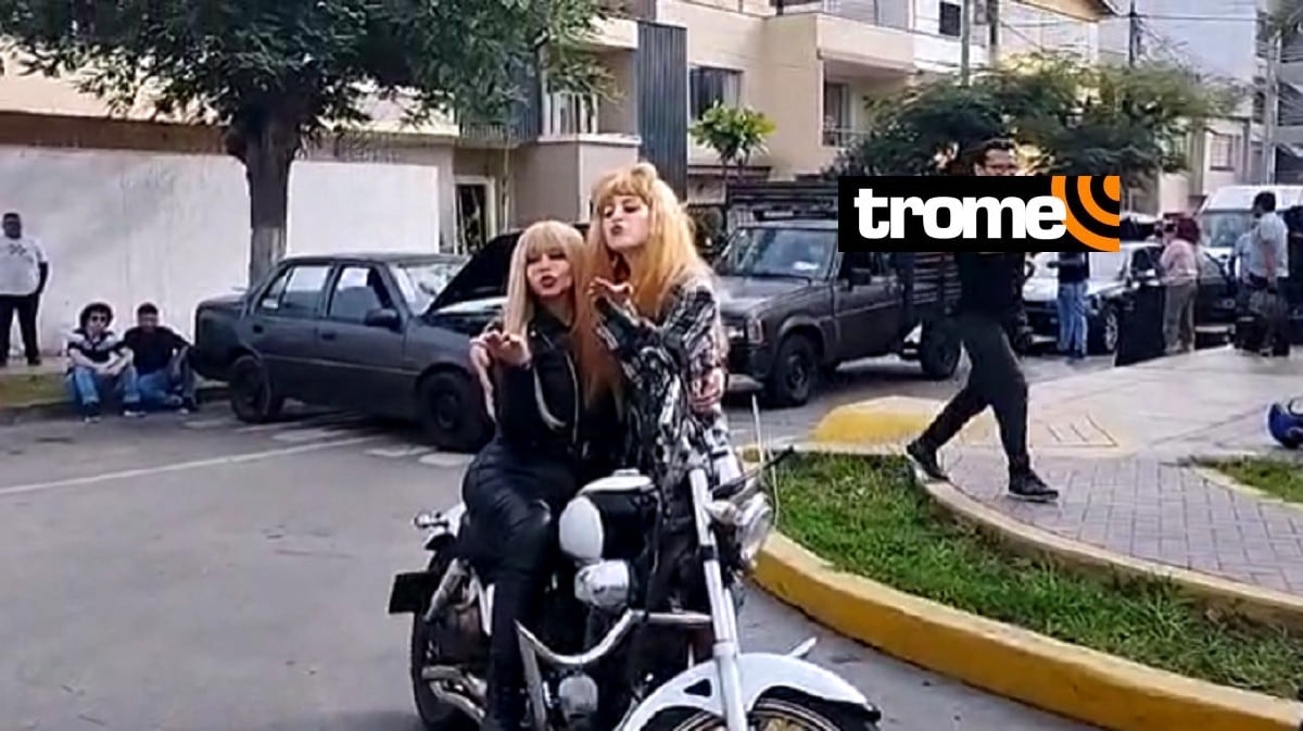 Susy Díaz se encuentra con la actriz que la interpretará en el cine. (TROME).