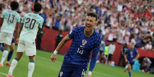 Ivan Perisic anotó el 1-0 a favor de Croacia ante Portugal, por el partido de dieciseisavos del Mundial 2026, en el BMO Field de Toronto, Canada, el 2 de julio de 2026. (Takuya Yoshino / The Yomiuri Shimbun vía AFP)