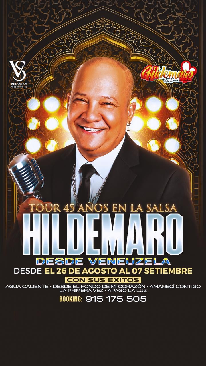 Salsero Hildemaro regresa al Perú.