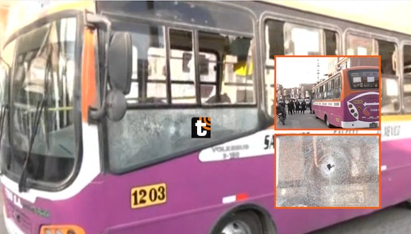 TROME - ¡Atacan a chofer en SMP! Sicarios se graban disparando contra bus de la empresa San Germán