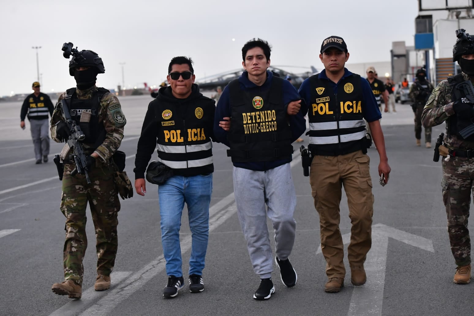 Jhonsson Cruz Torres cayó en Bolivia y fue trasladado al Perú. (Foto: Ministerio del Interior)