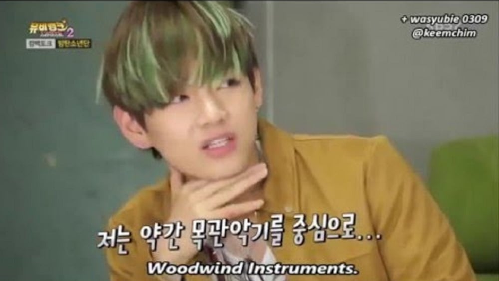 Taehyung pronuncia mal la palabra Saxofonista. Foto: Captura YT