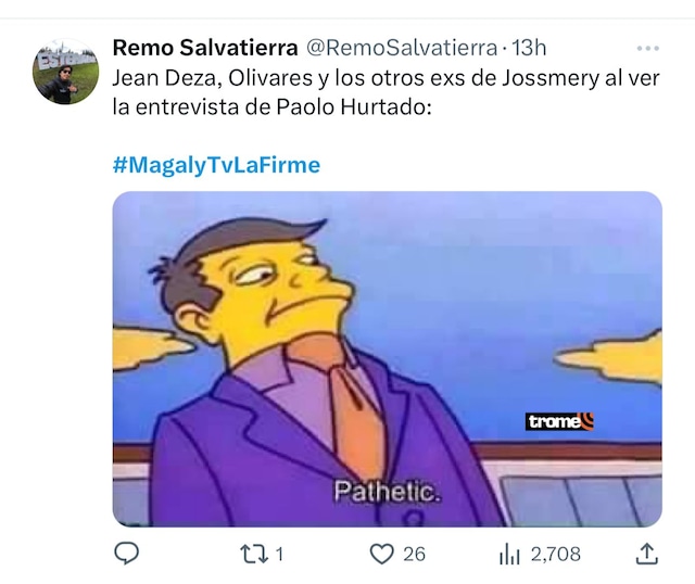 Paolo Hurtando en entrevista con Magaly Medina sobre Jossmery Toledo