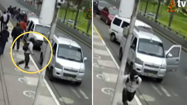 San Borja: Sicario dispara contra colectivero y todo queda grabado