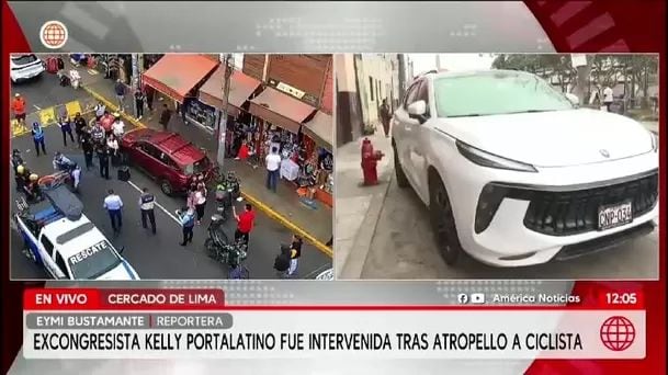 Investigan a Kelly Portalatino por lesiones culposas tras accidente en el Cercado de Lima. Foto: América Noticias