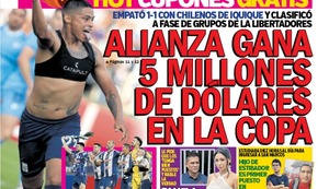 ALIANZA GANA 5 MILLONES DE DÓLARES EN LA COPA