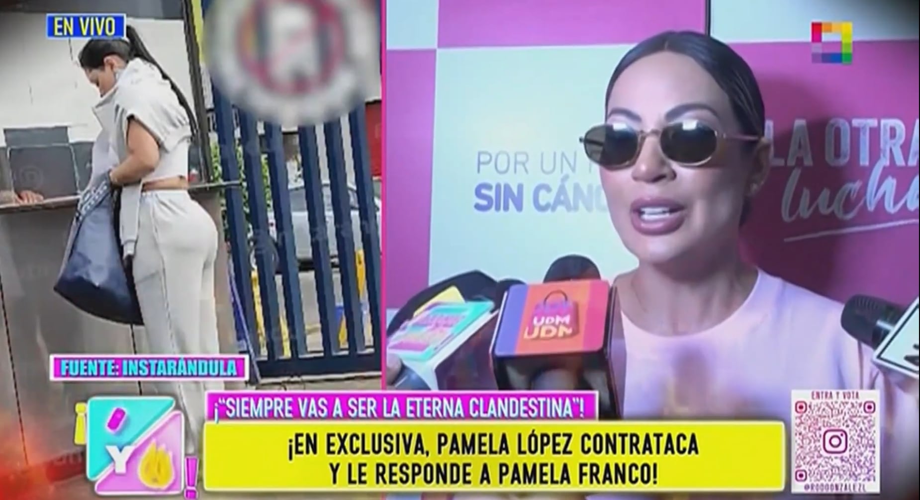 Ante la prensa, señaló que no desea compartir el mismo espacio que Pamela Franco.