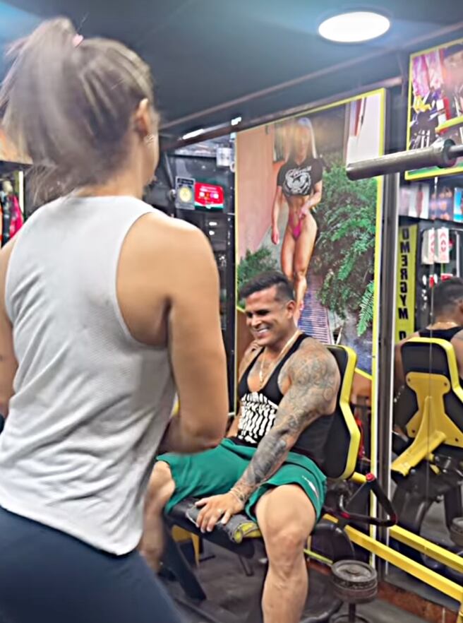 Karla Tarazona entrena con Christian Domínguez