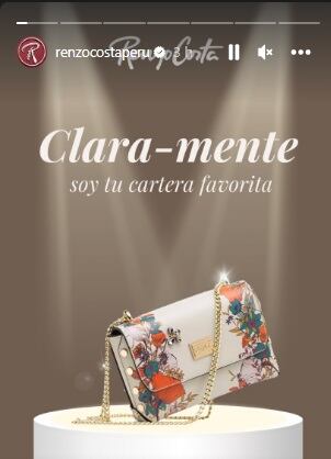 La marca Renzo Costa y su publicidad ante el estreno de la nueva canción de Shakira. (Foto: @renzocostaperu).