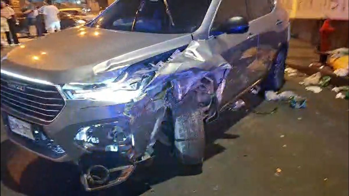 Así terminó vehículo tras arrollar a trabajadores ediles (Video: Municipalidad de Lima)