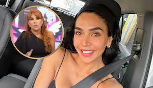 Vania Bludau, ex de Domínguez, regala ollucos en la calle y Magaly explota: “Patética, cómo va vivir de sus cachos”