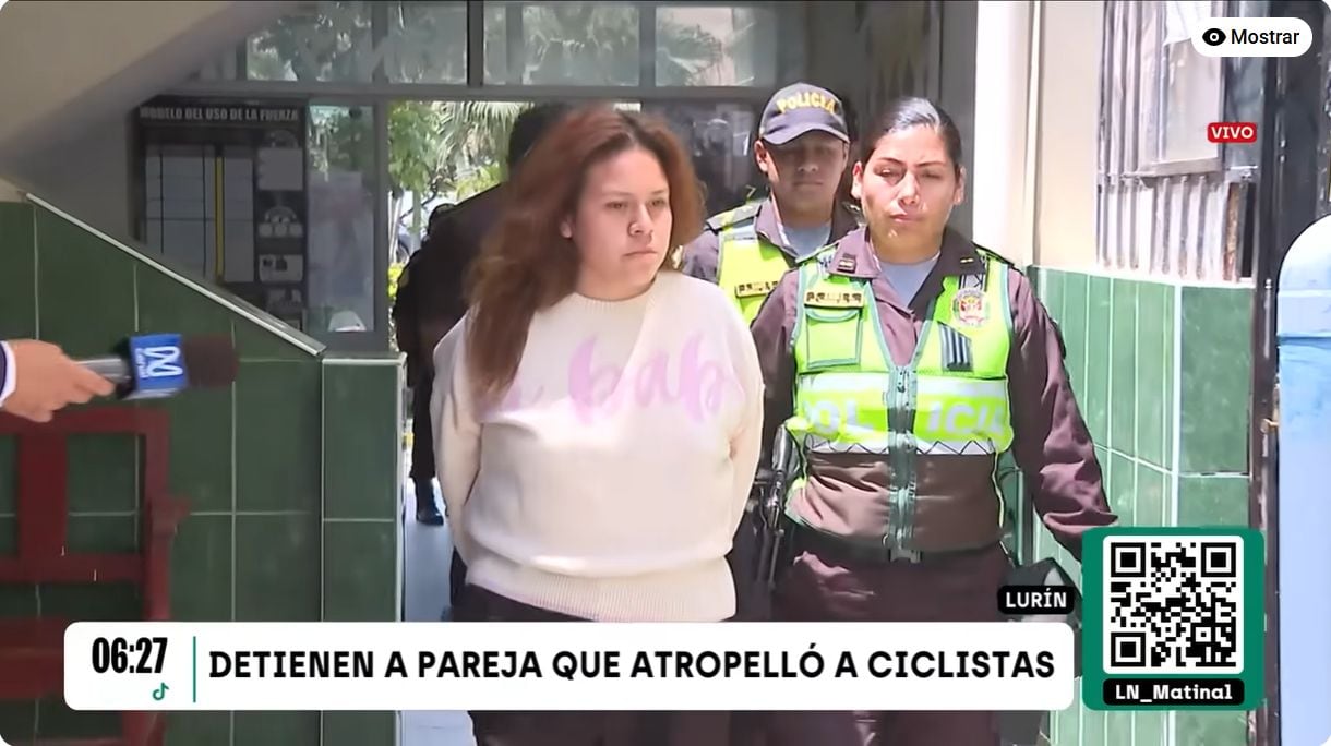 Detienen a pareja que atropelló a ciclista. Foto: Latina