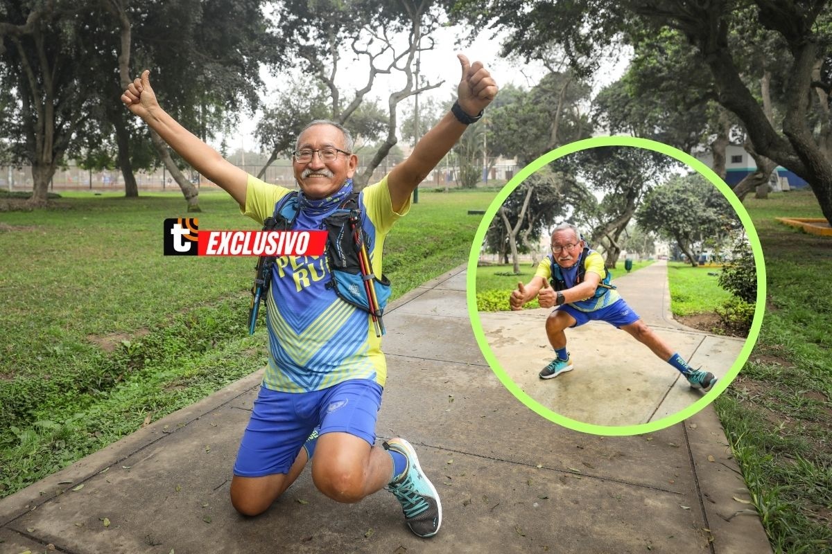 Ha participado en varias maratones, pero sí recuerda clarito que fueron ocho de 42 kilómetros. Fotos: Britanie Arroyo / Trome.
