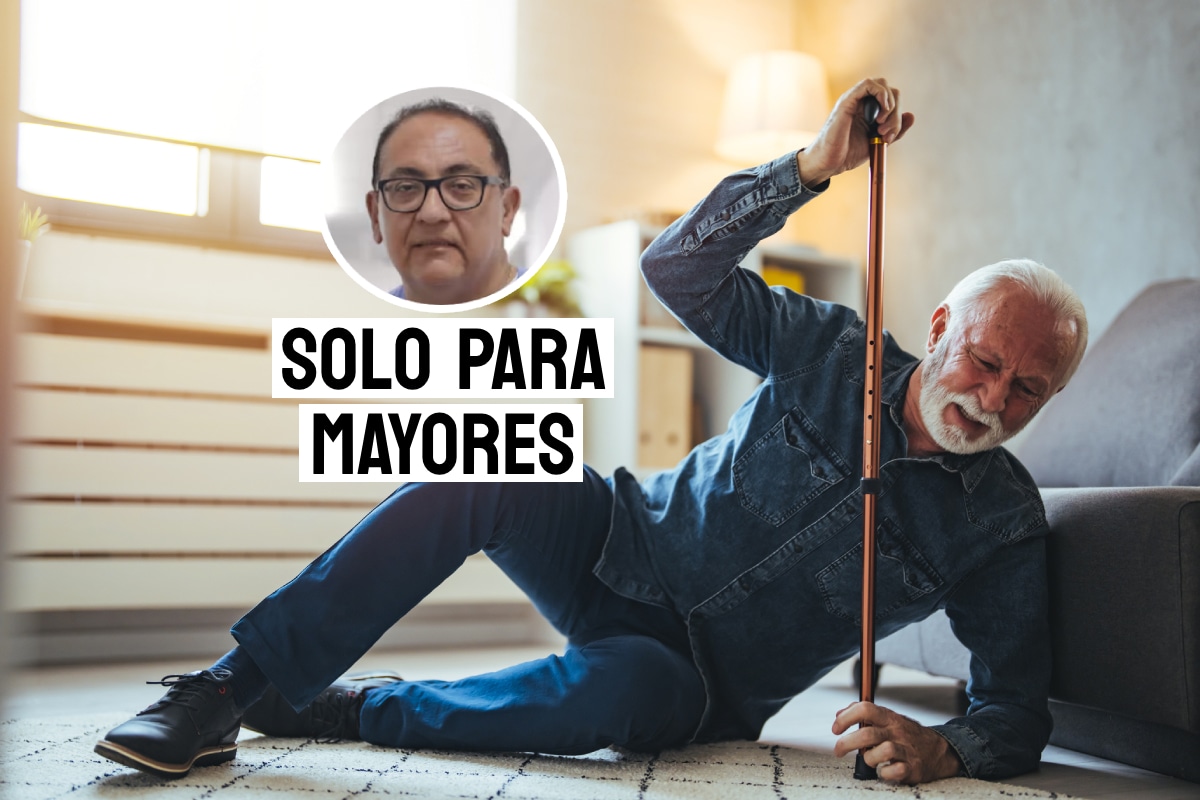 Fractura de cadera en adultos mayores. Foto: composición/Istock