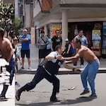 Sereno se enfrenta con arma de electrochoque a venezolano que agredía a peatones y dañaba autos en SMP