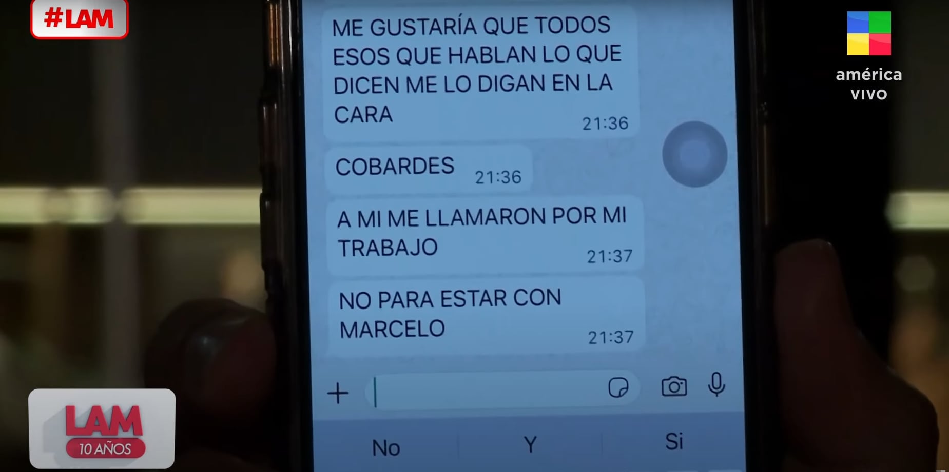 Modelo se pronuncia luego de su separación con Tinelli y está furiosa. (Foto: América TV)