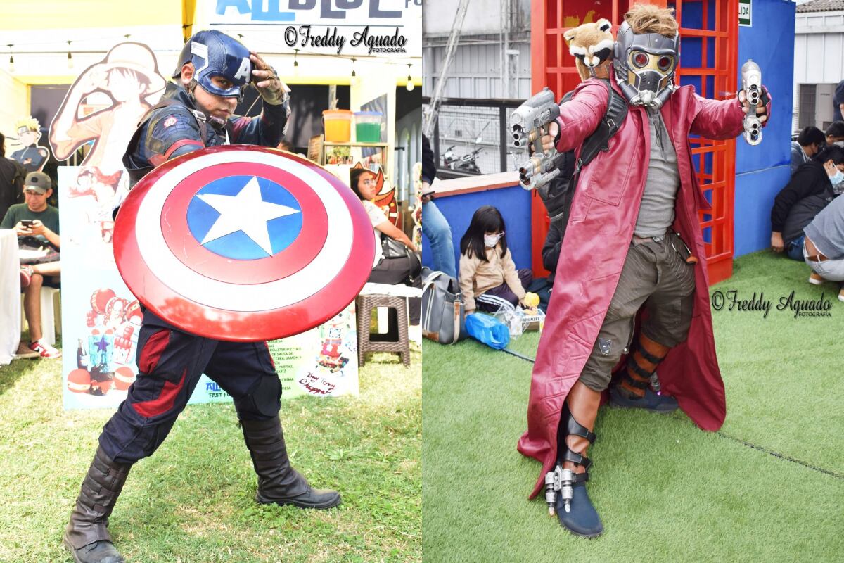 Otros de sus personajes favoritos son Capitán América y Starlord. Fotos: Facebook.