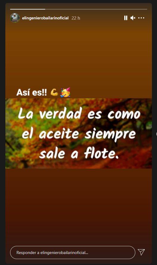 El ingeniero bailarín envía polémico mensaje