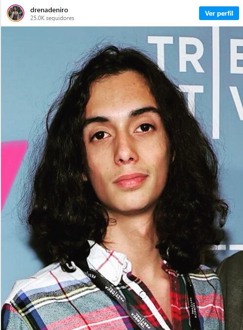 Leandro De Niro es nieto de Robert De Niro, hijo de Diandra.