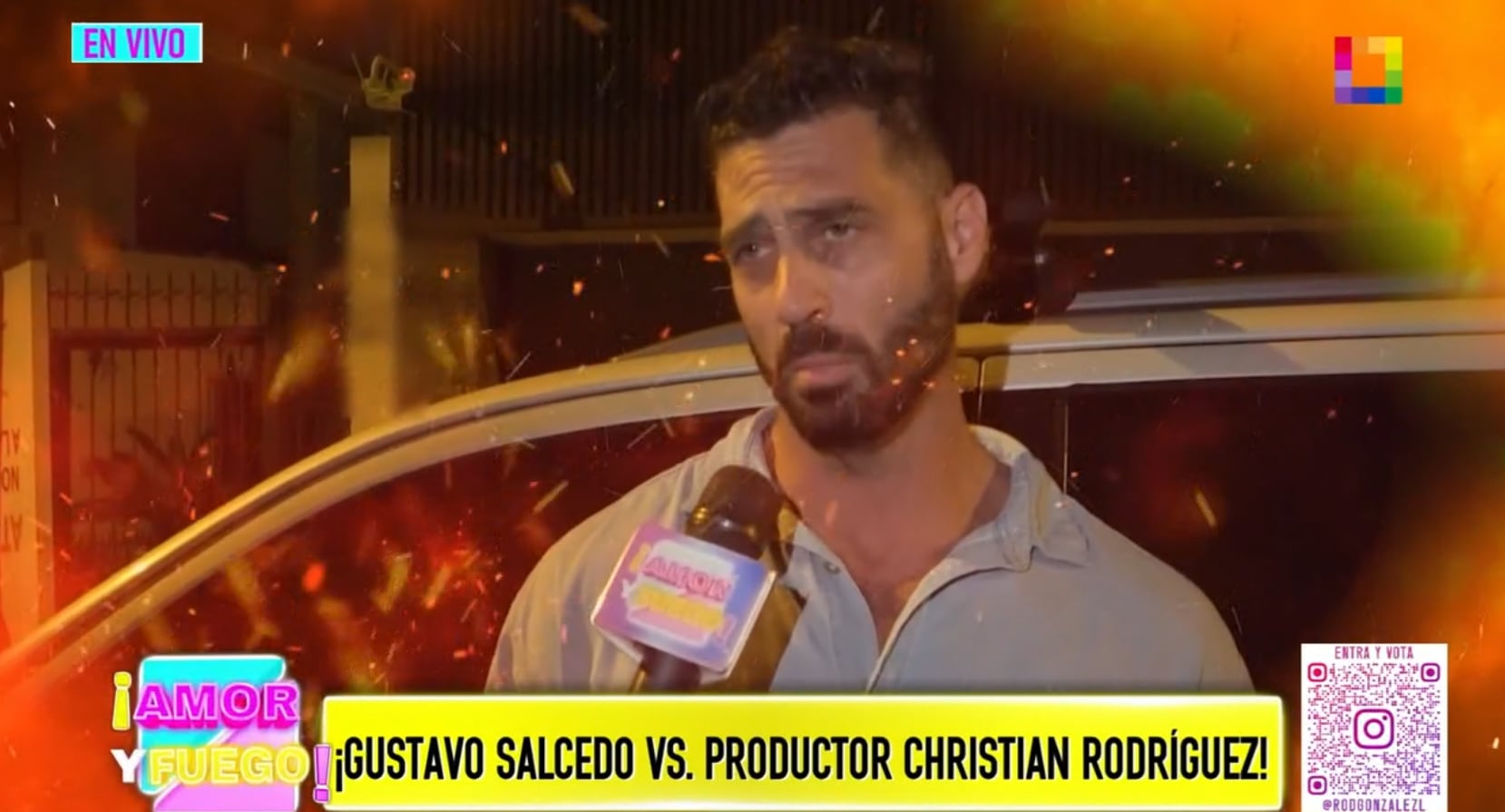 Gustavo Salcedo se muestra arrepentido y descarta haber querido agredir al exproductor de Maju Mantilla.